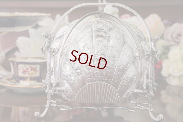 画像6: 純銀製（800）激レア　特級　エンジェルと薔薇の　三面　ビスケットウォーマー