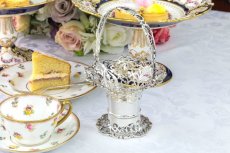 画像2: 純銀製（９２５）1910年 マッピン＆ウェッブ　透かし細工が美しい、　フラワーバスケット (2)