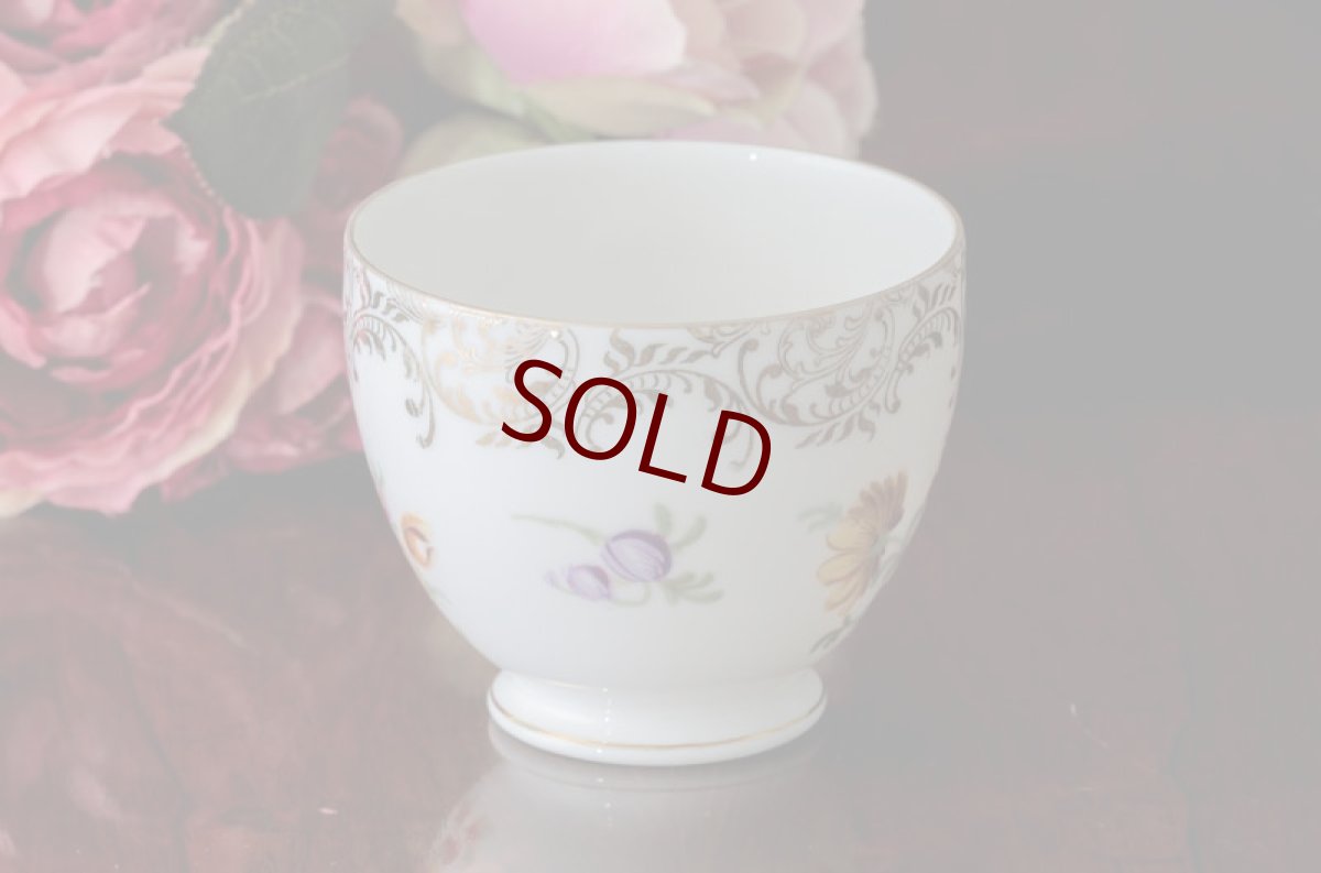 画像4: １９３０年代　チェコ製　手描き　ブーケと金彩のトリオセット１ (4)