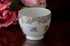 画像4: １９３０年代　チェコ製　手描き　ブーケと金彩のトリオセット１ (4)