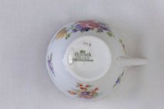 画像7: １９３０年代　チェコ製　手描き　ブーケと金彩のトリオセット１ (7)