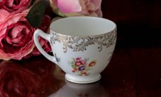 画像5: １９３０年代　チェコ製　手描き　ブーケと金彩のトリオセット１ (5)