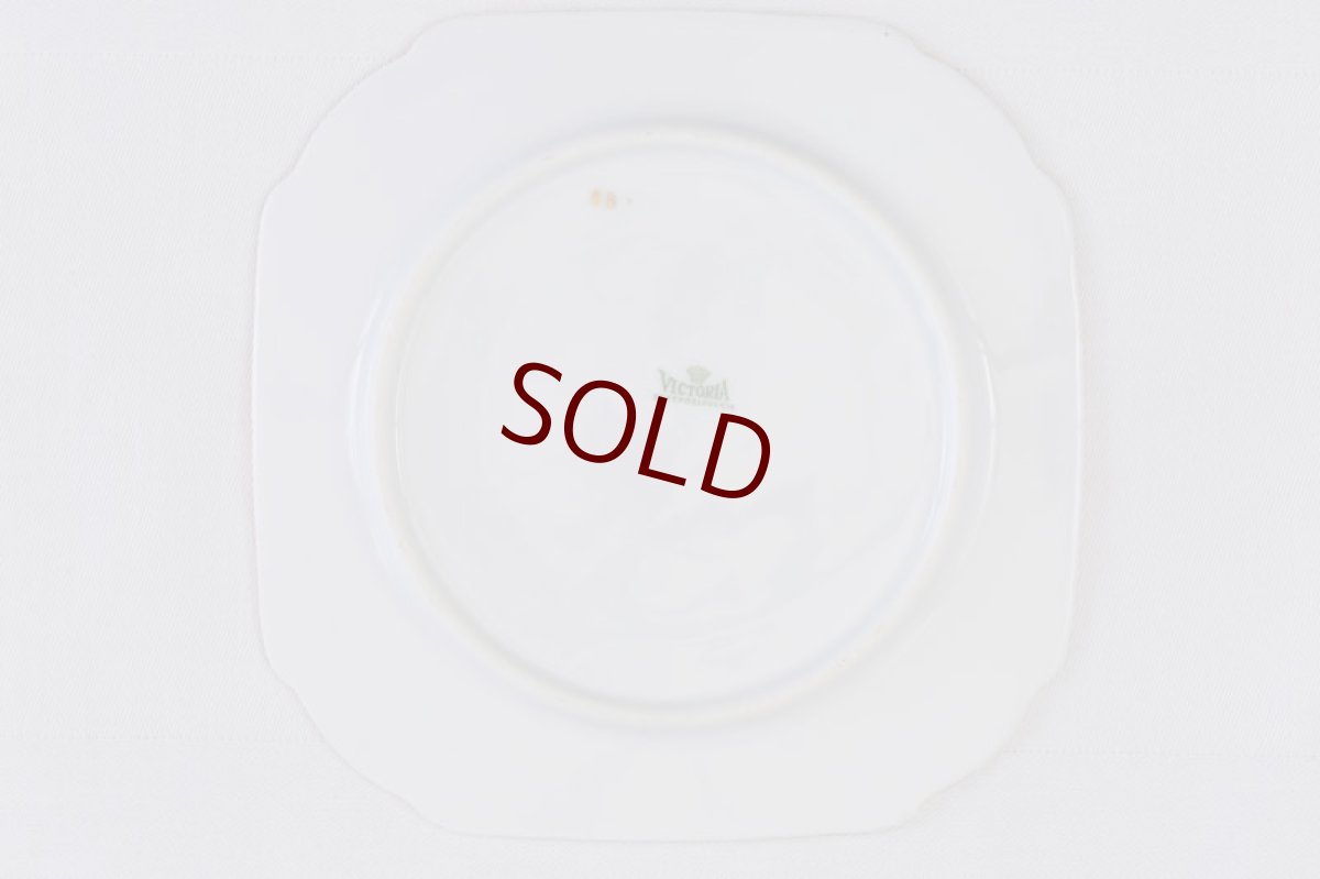 画像11: １９３０年代　チェコ製　手描き　ブーケと金彩のトリオセット１ (11)