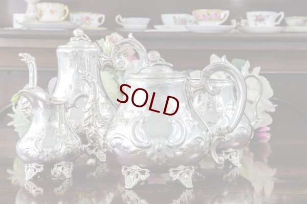 画像12: シルバープレート製　ヴィクトリア時代後期　ルイスタイル　ティー＆コーヒーセット