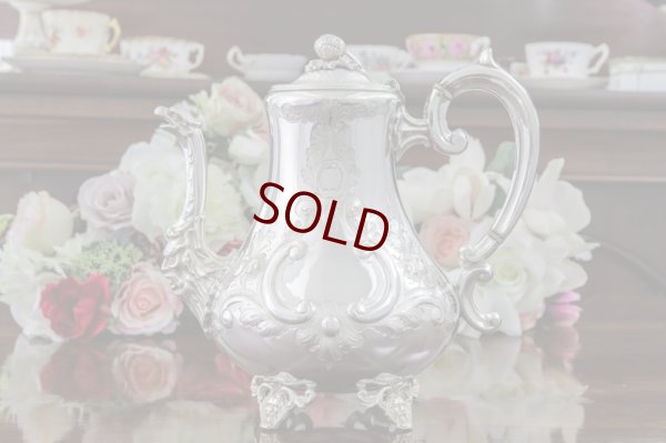 画像7: シルバープレート製　ヴィクトリア時代後期　ルイスタイル　ティー＆コーヒーセット