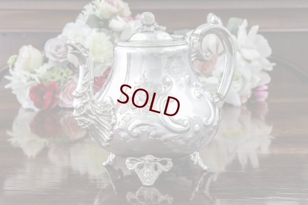 画像4: シルバープレート製　ヴィクトリア時代後期　ルイスタイル　ティー＆コーヒーセット