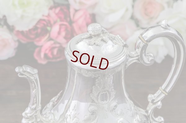 画像11: シルバープレート製　ヴィクトリア時代後期　ルイスタイル　ティー＆コーヒーセット