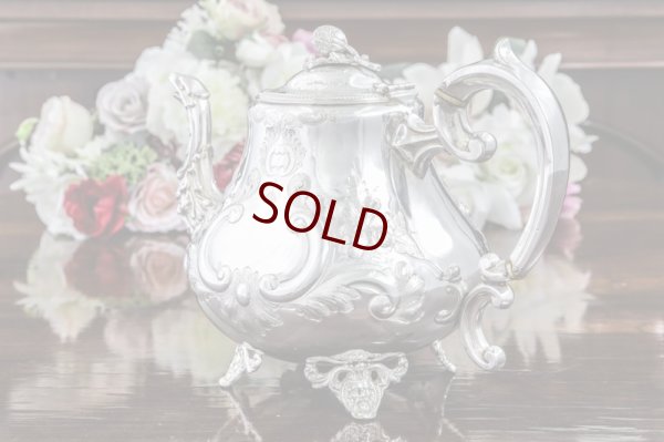 画像3: シルバープレート製　ヴィクトリア時代後期　ルイスタイル　ティー＆コーヒーセット