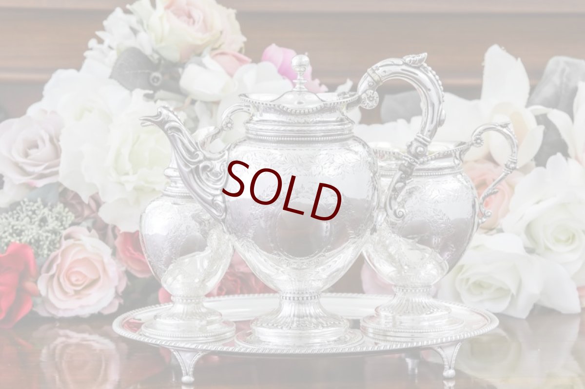 画像14: 純銀製（925）1873年　ネオクラシックスタイル　バチェラーサイズ　ティーセット (14)