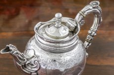 画像6: 純銀製（925）1873年　ネオクラシックスタイル　バチェラーサイズ　ティーセット (6)