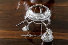 画像10: 純銀製（925）1915年　ロココスタイル　お花の摘み　お花のガーランド　ティーケトル (10)