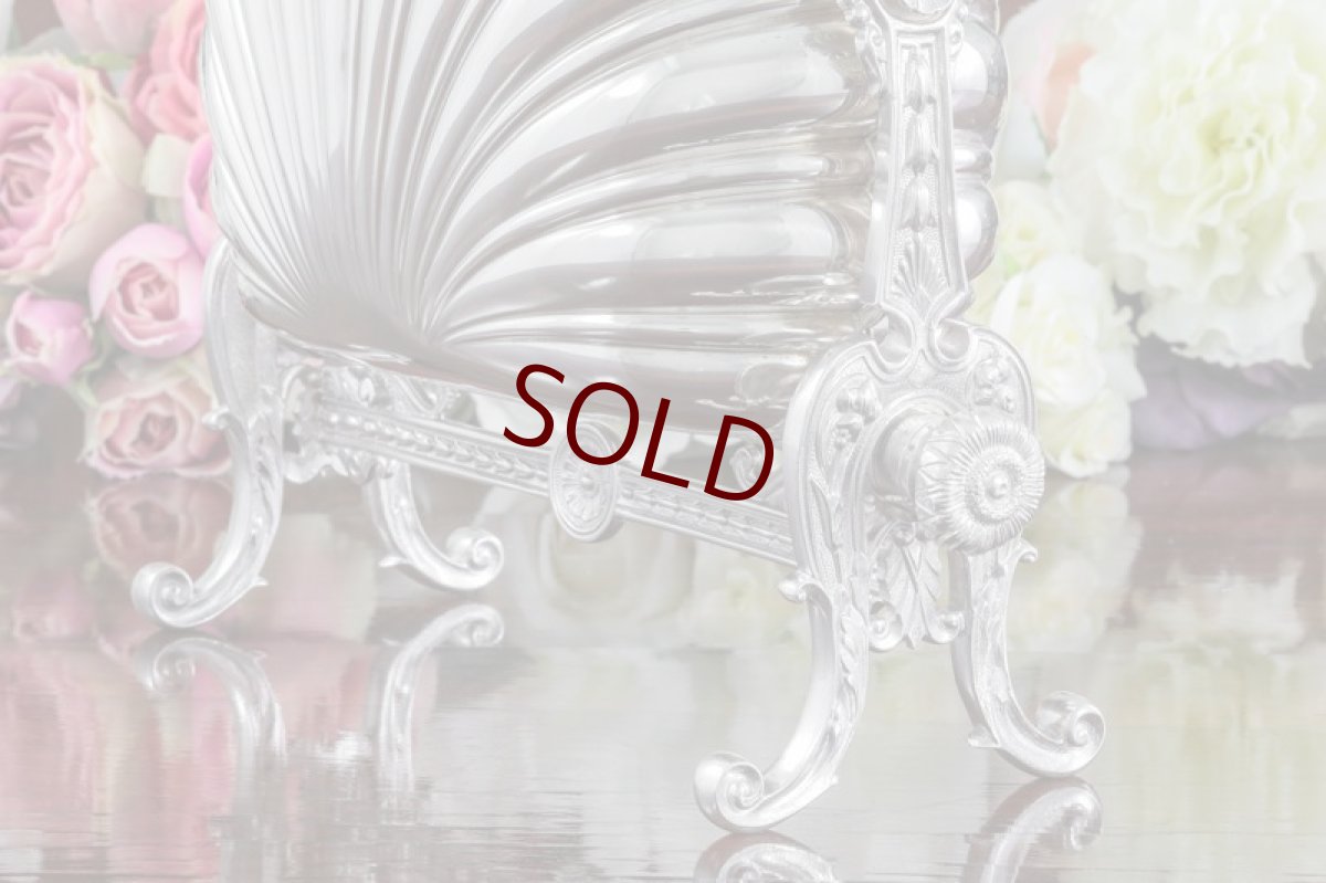 画像7: シルバープレート製　ヴィクトリアン　シェル型　美透かし細工　ビスケットウォーマー  (7)