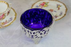 画像6: シルバープレート製　ヴィクトリア時代後期　エンジェルの透かし細工　シュガーバスケット (6)