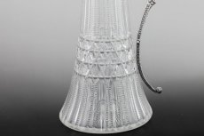 画像8: シルバープレート製 1900年前後　ハンドカットグラス クラレットジャグ  (8)