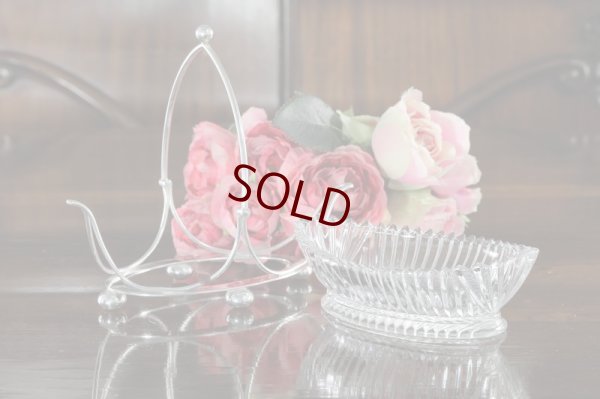 画像5: シルバープレート製 1887年　グラスジャムディッシュ