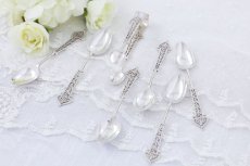 画像2: 純銀製 (925) 1902年　美透かし細工　ティースプーン & シュガートングセット  (2)