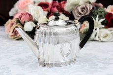 画像3: 純銀製(925) 1880年 アンティークシルバー ハンドメイド バチェラーサイズ ティーポット (3)