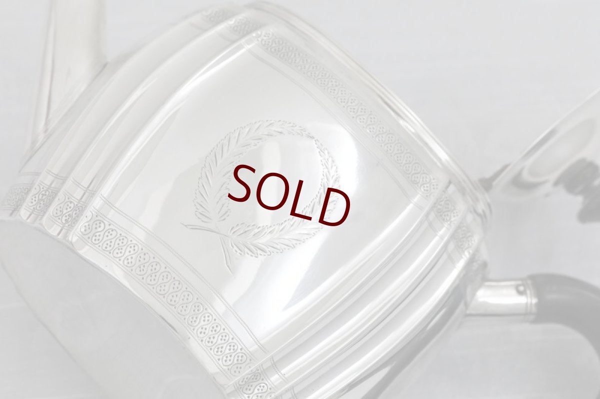 画像6: 純銀製(925) 1880年 アンティークシルバー ハンドメイド バチェラーサイズ ティーポット (6)