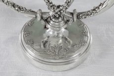 画像11: 純銀製(950) フランス製　ファーストミネルヴァ　ペア　薔薇のガーランド　キャンデラ―ブラー (11)