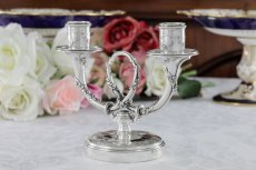 画像6: 純銀製(950) フランス製　ファーストミネルヴァ　ペア　薔薇のガーランド　キャンデラ―ブラー (6)