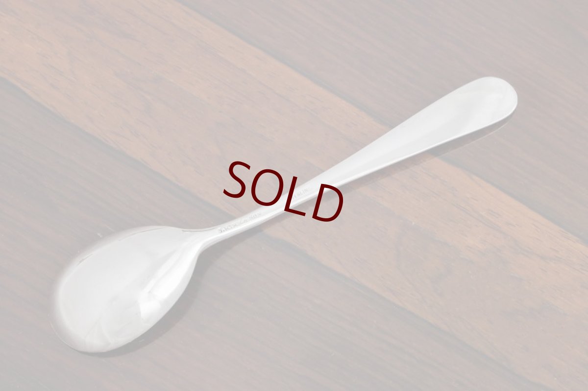 画像9: 純銀製(925)アメリカンC.1930 薔薇とお花の打ち出し　ジャムポット＆スプーン (9)