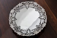 画像1: 純銀製(925) 1948年　葡萄と葉、スクロールの透かし細工ボンボンディッシュ/ミニコンポ―ト (1)