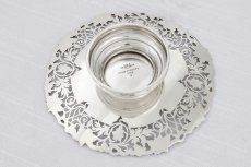 画像5: 純銀製(925) 1948年　葡萄と葉、スクロールの透かし細工ボンボンディッシュ/ミニコンポ―ト (5)