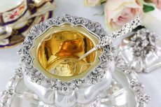 画像5: 純銀製(950)フランス製 ファーストミネルヴァ お花の摘み ロココスタイル 貴族の紋章入り キャビア/ジャムポット (5)