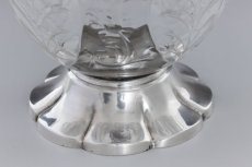 画像11: 純銀製（925）1901年　特級　ウェッブスタイル インタリオ　エングレービング　クリスタルグラス　クラレットジャグ  (11)