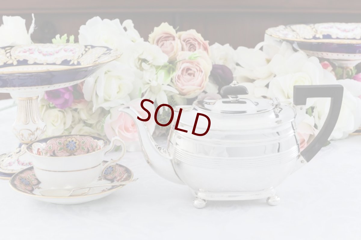 画像1: 純銀製(925)1908年　エドウォーディアン　バチェラーサイズ　ティーポット (1)