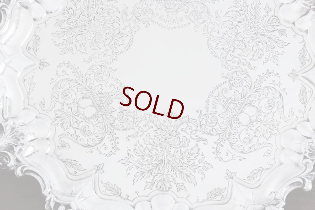 画像2: 純銀製（９２５）1904年　バーナード　手彫り彫刻サルヴァ　33cm (2)