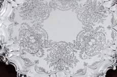 画像2: 純銀製（９２５）1904年　バーナード　手彫り彫刻サルヴァ　33cm (2)