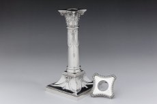 画像7: 純銀製(925) マッピン＆ウェッブ リボンガーランド　ペア　キャンドルスタンド (7)