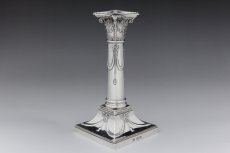 画像3: 純銀製(925) マッピン＆ウェッブ リボンガーランド　ペア　キャンドルスタンド (3)