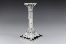 画像6: 純銀製(925) マッピン＆ウェッブ リボンガーランド　ペア　キャンドルスタンド (6)