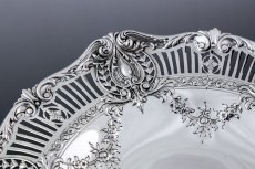 画像6: 純銀製(925) American Silver 美透かし細工　薔薇とお花のガーランド　コンポート (6)