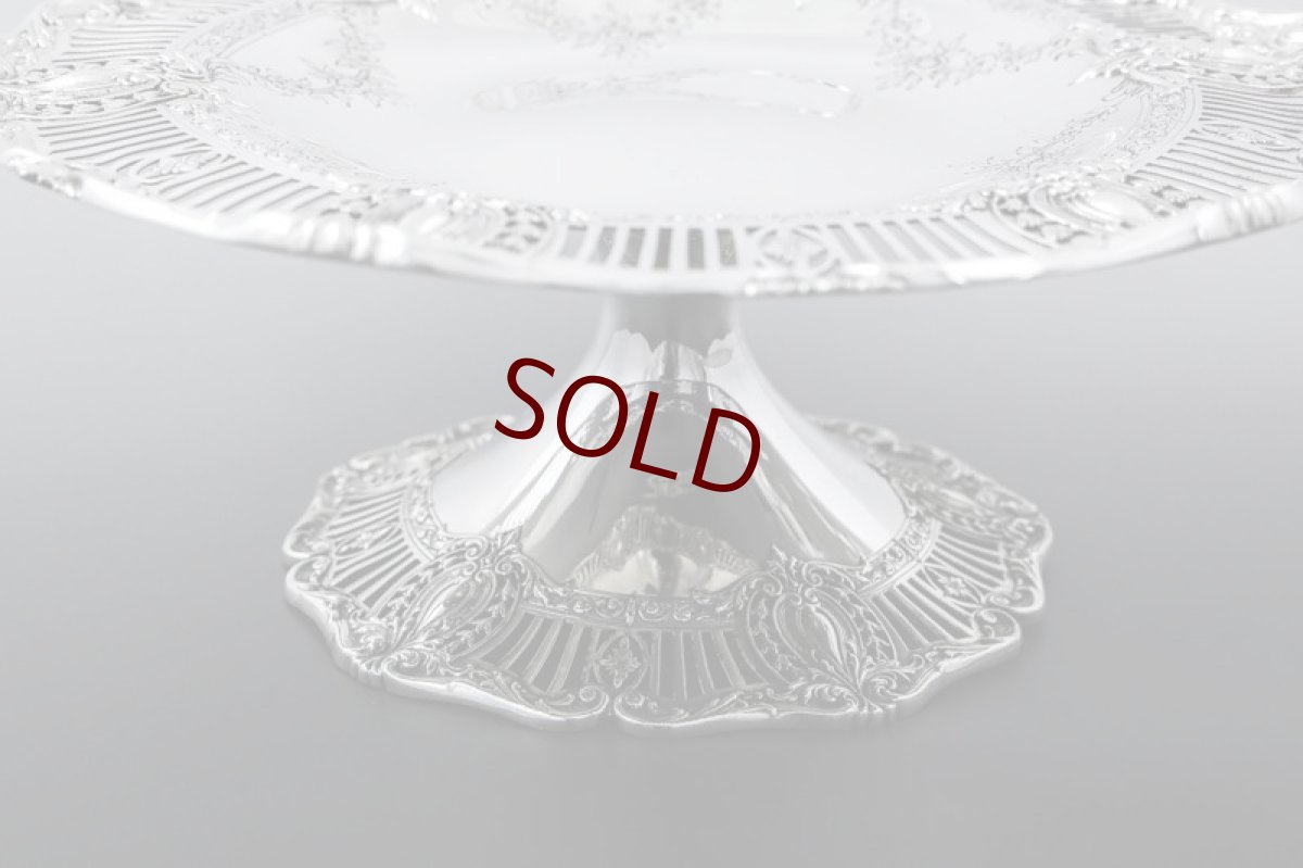 画像7: 純銀製(925) American Silver 美透かし細工　薔薇とお花のガーランド　コンポート (7)