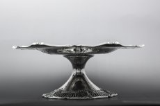 画像8: 純銀製(925) American Silver 美透かし細工　薔薇とお花のガーランド　コンポート (8)