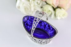 画像4: 純銀製(925) 1908年　葉模様の透かし細工　ボンボンバスケット (4)