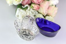 画像5: 純銀製(925) 1908年　葉模様の透かし細工　ボンボンバスケット (5)