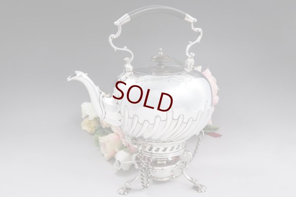 画像8: シルバープレート製1903年　エルキントン作　バチェラーサイズ　ティーケトル