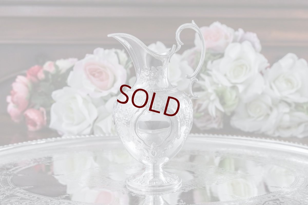 画像9:  シルバープレート  ヴィクトリアン Martin, Hall & Co.  果物とお花のガーランド　ティー３点セット (9)