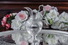 画像9:  シルバープレート  ヴィクトリアン Martin, Hall & Co.  果物とお花のガーランド　ティー３点セット (9)