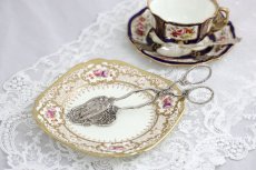 画像4: 純銀製(800) ドイツ製　お花の透かし細工　ケーキトング (4)