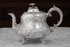 画像9: 純銀製(925) 1863年 バーナード　特級 ヴィクトリアンロココ/ ルイスタイル　ティー&コーヒーセット (9)