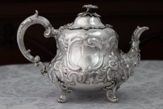 画像12: 純銀製(925) 1863年 バーナード　特級 ヴィクトリアンロココ/ ルイスタイル　ティー&コーヒーセット (12)