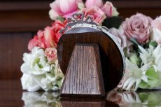 画像4: 純銀製（925）1899年　リボン装飾の写真立て　 (4)