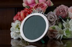 画像1: 純銀製（925）1899年　リボン装飾の写真立て　 (1)