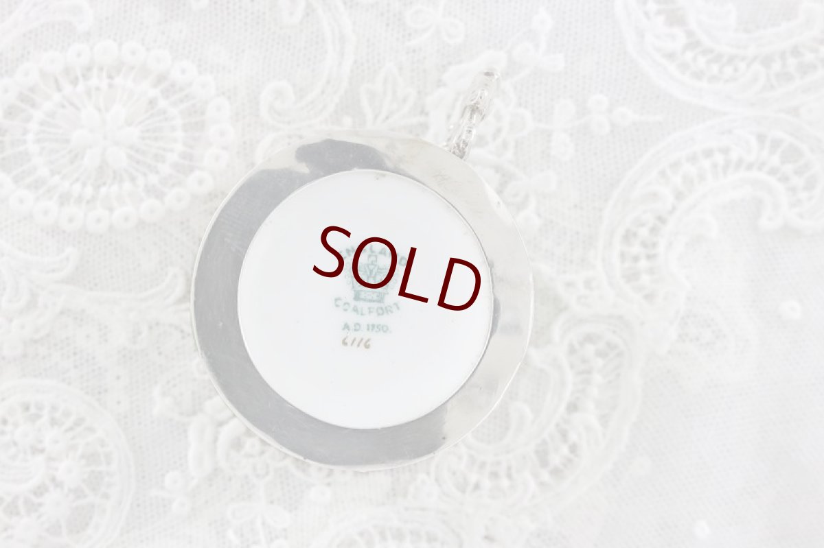 画像8: 純銀製(925)1909年　リボンとお花のガーランドのホルダー　コールポート　薔薇のコーヒーセット (8)