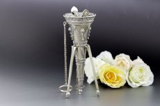 画像4: 純銀製(925) 1880年 特級　希少　ポジーホルダー (4)